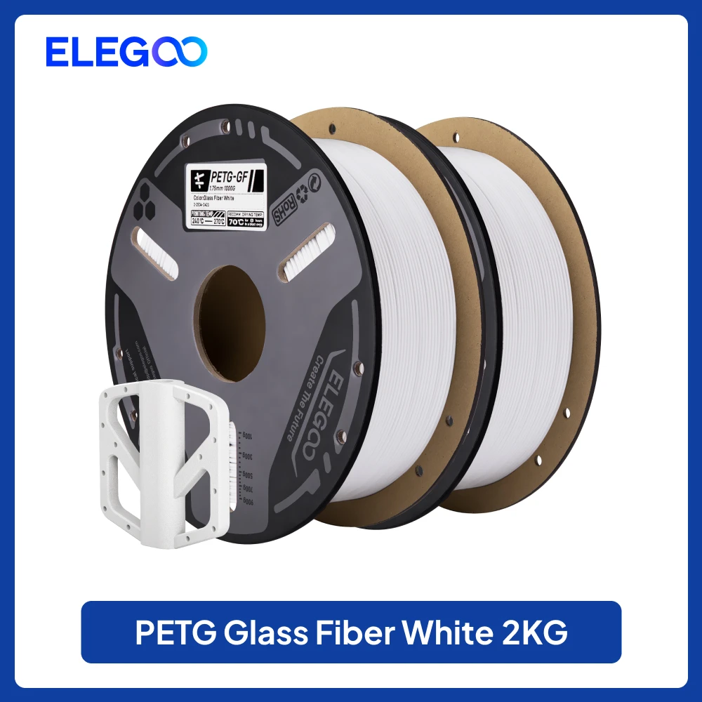 ELEGOO PETG-GF Glass Fiber Filament 1.75mm Gray - Image 14