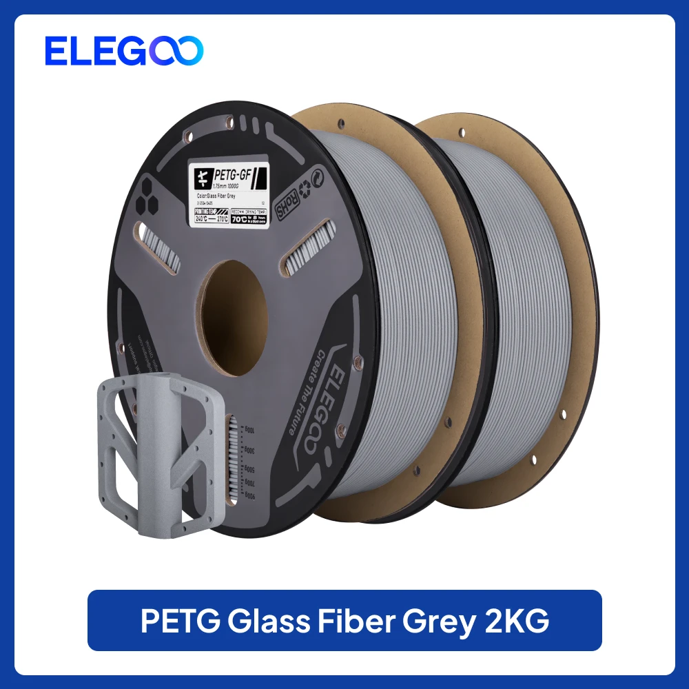 ELEGOO PETG-GF Glass Fiber Filament 1.75mm Gray - Image 15