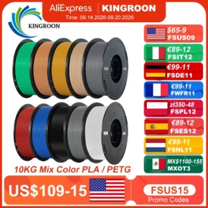 KINGROON 22LBS PETG or PLA Filament
