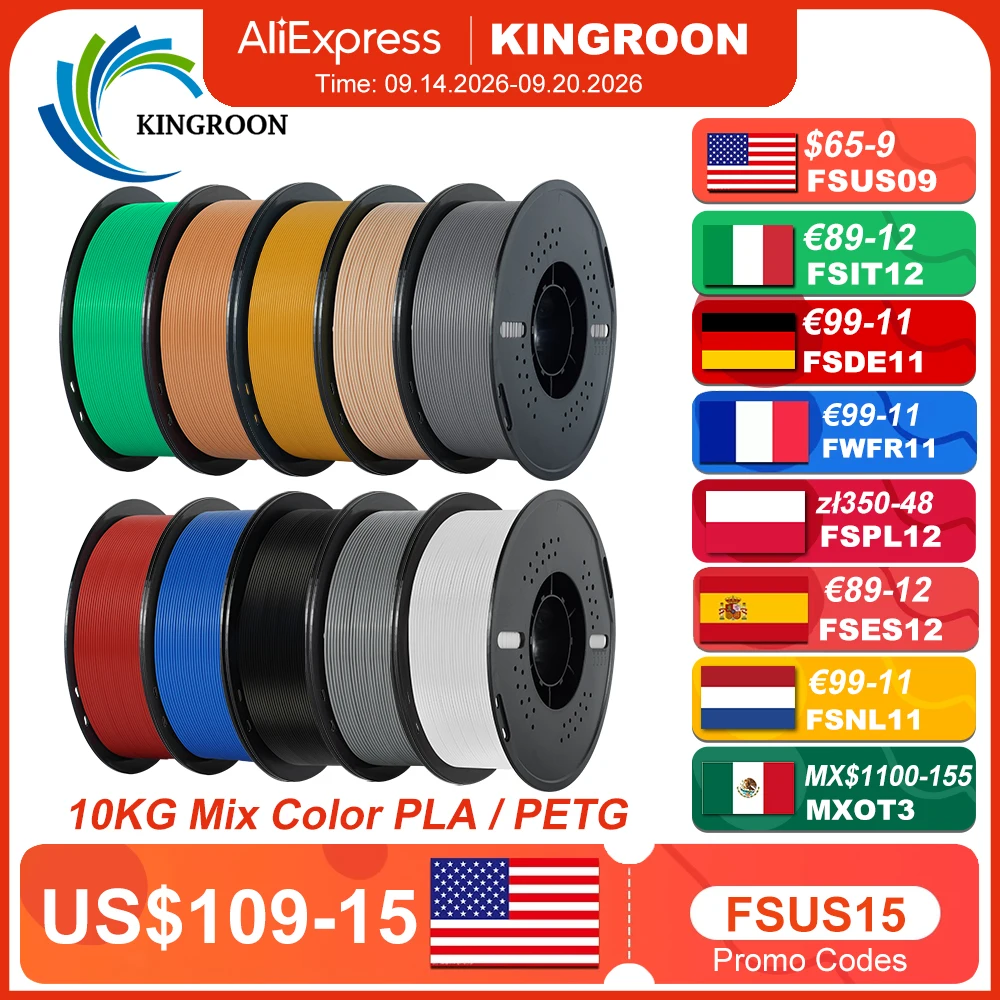 KINGROON 22LBS PETG or PLA Filament - Image 1