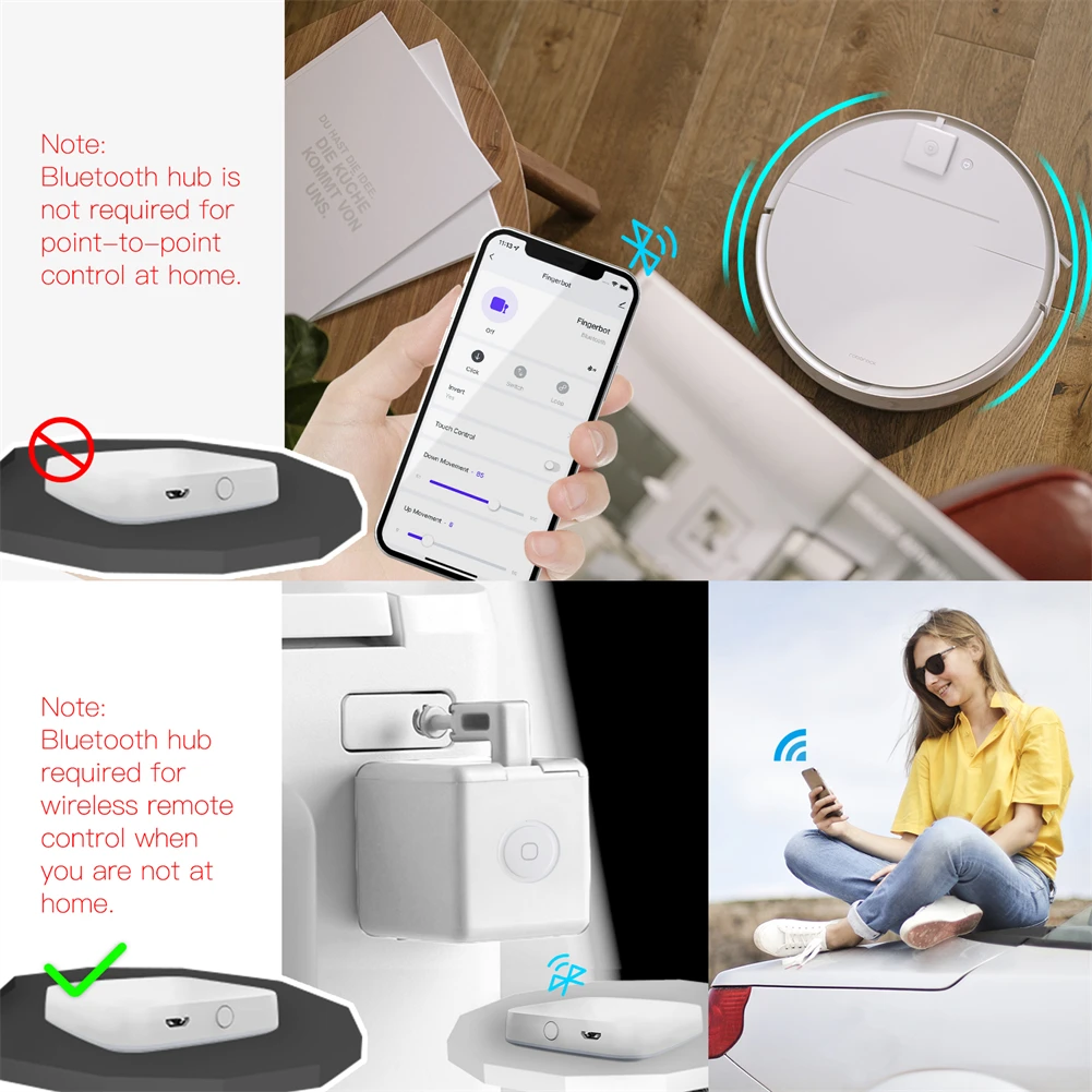 MOES Tuya Smart Bluetooth Fingerbot Plus Smart Life App Voice Control via Alexa, Google Assistant - Image 9