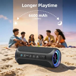 Ortizan Bluetooth Speaker, 40W Peak Outdoor, Wireless, Portable - Thumbnail Image 7