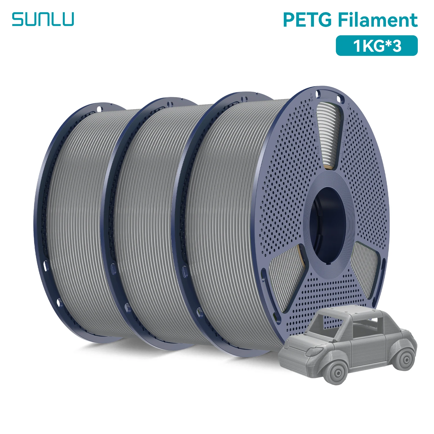 SUNLU PETG 3D Filament 1KG 3 Rolls - Image 9