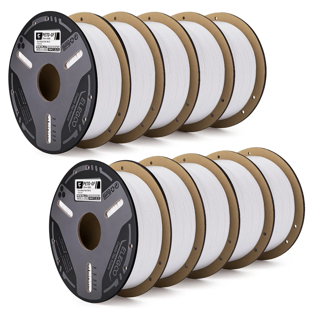 ELEGOO PETG-GF Glass Fiber Filament 1.75mm Gray - Image 5