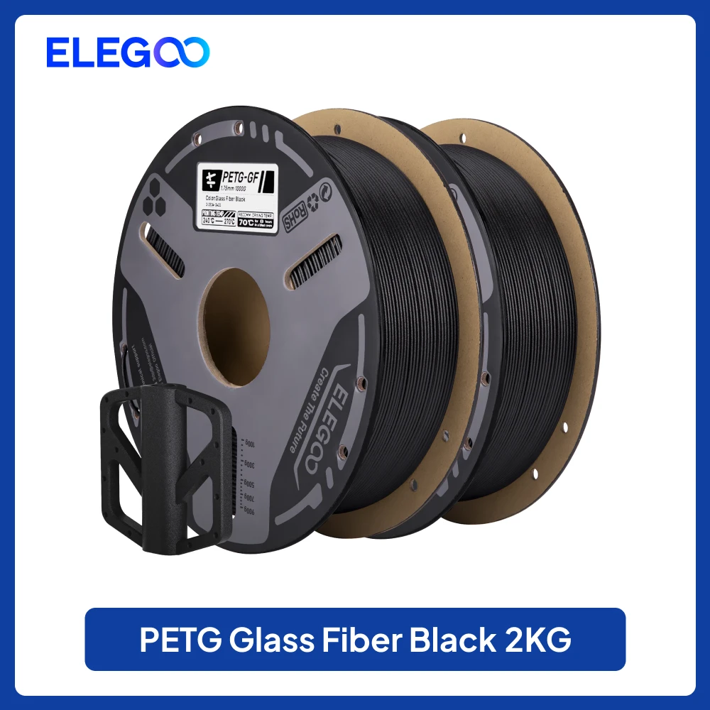 ELEGOO PETG-GF Glass Fiber Filament 1.75mm Gray - Image 13