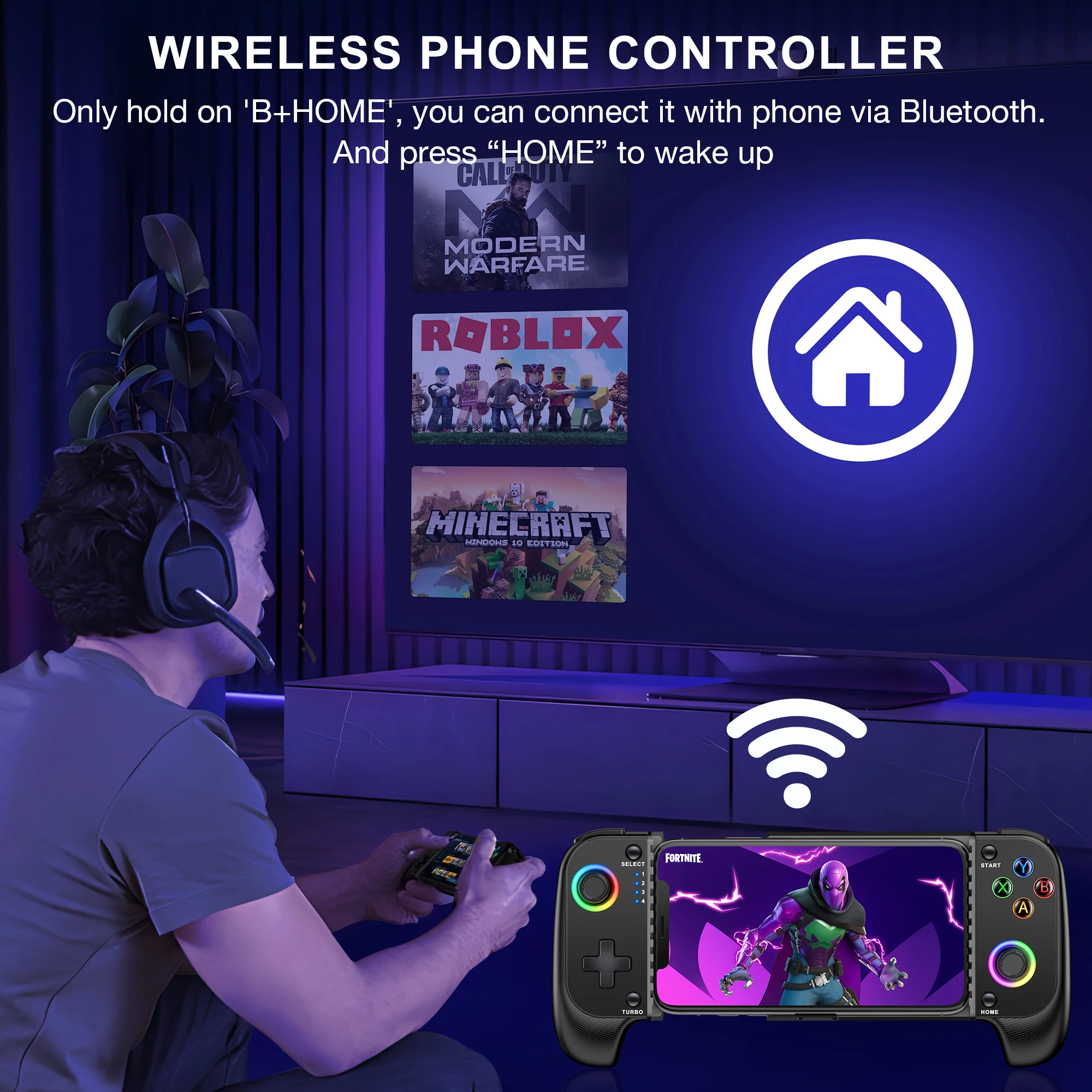 Telescopic Bluetooth Game Controller - Image 2