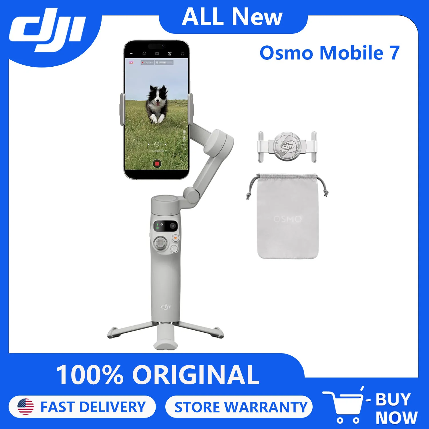 DJI Osmo Mobile 7 Gimbal Stabilizer for iPhone & Android Devices - Image 1