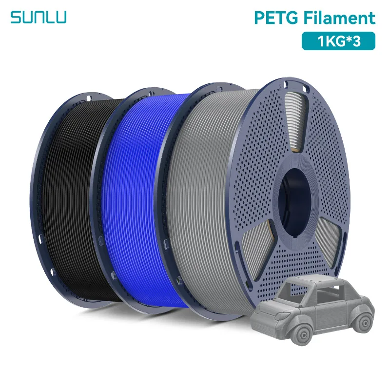 SUNLU PETG 3D Filament 1KG 3 Rolls - Image 1