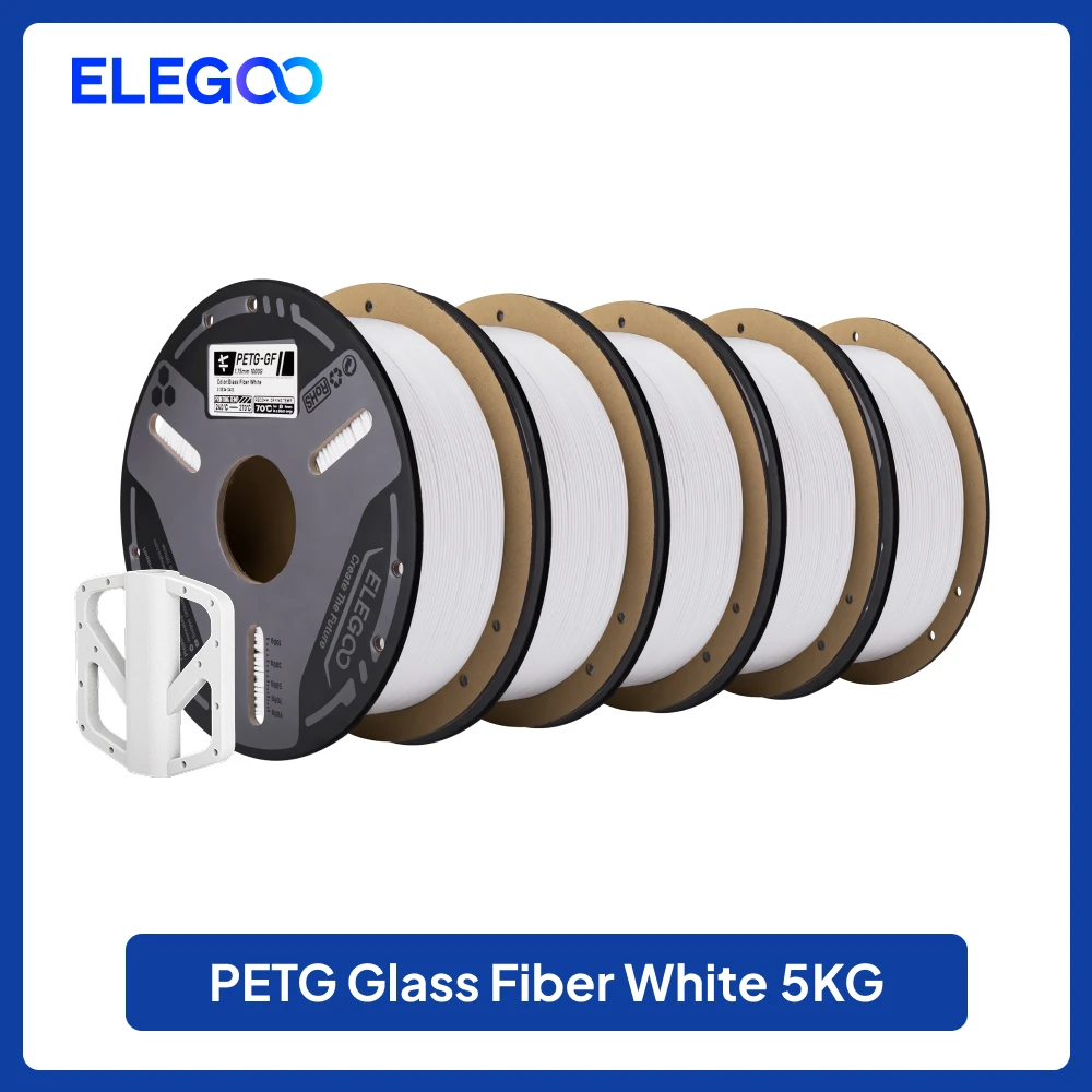 ELEGOO PETG-GF Glass Fiber Filament 1.75mm Gray - Image 9
