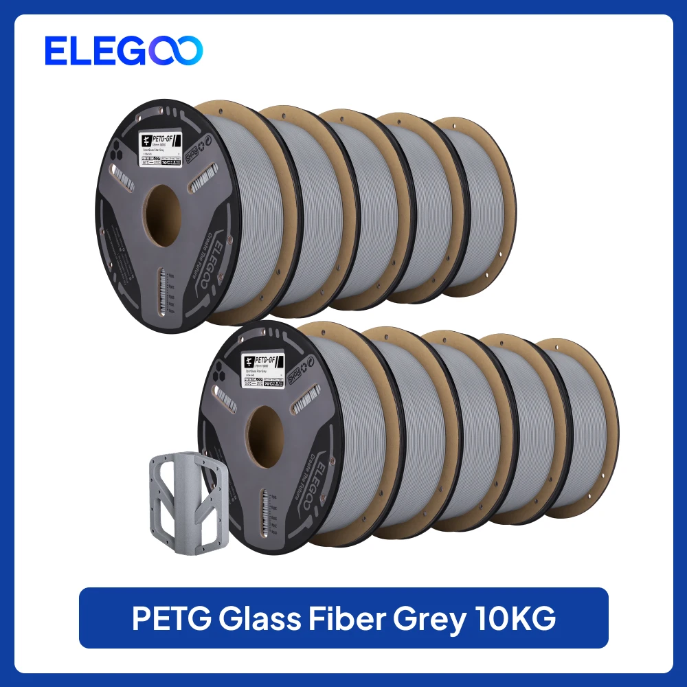 ELEGOO PETG-GF Glass Fiber Filament 1.75mm Gray - Image 10