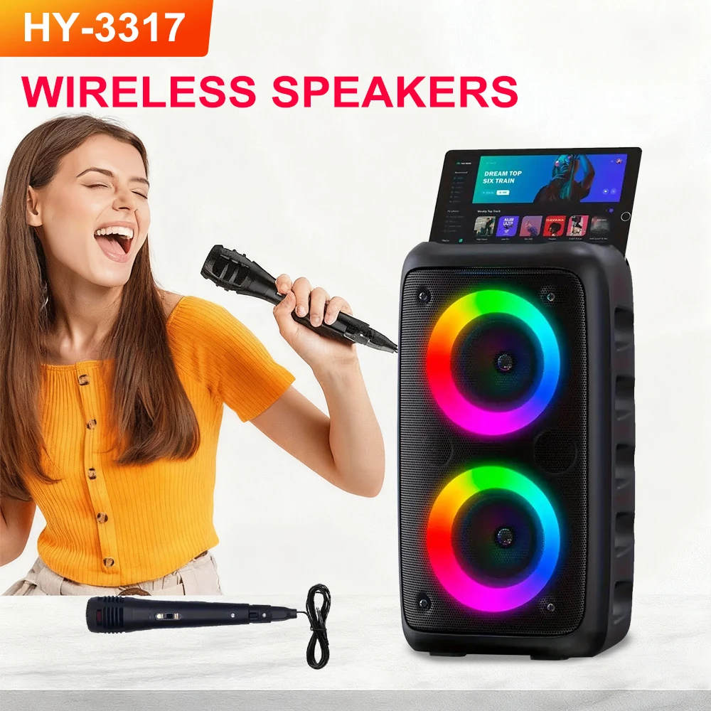 ZNLYRION HY-3317 Portable Bluetooth Karaoke Speaker - Image 3