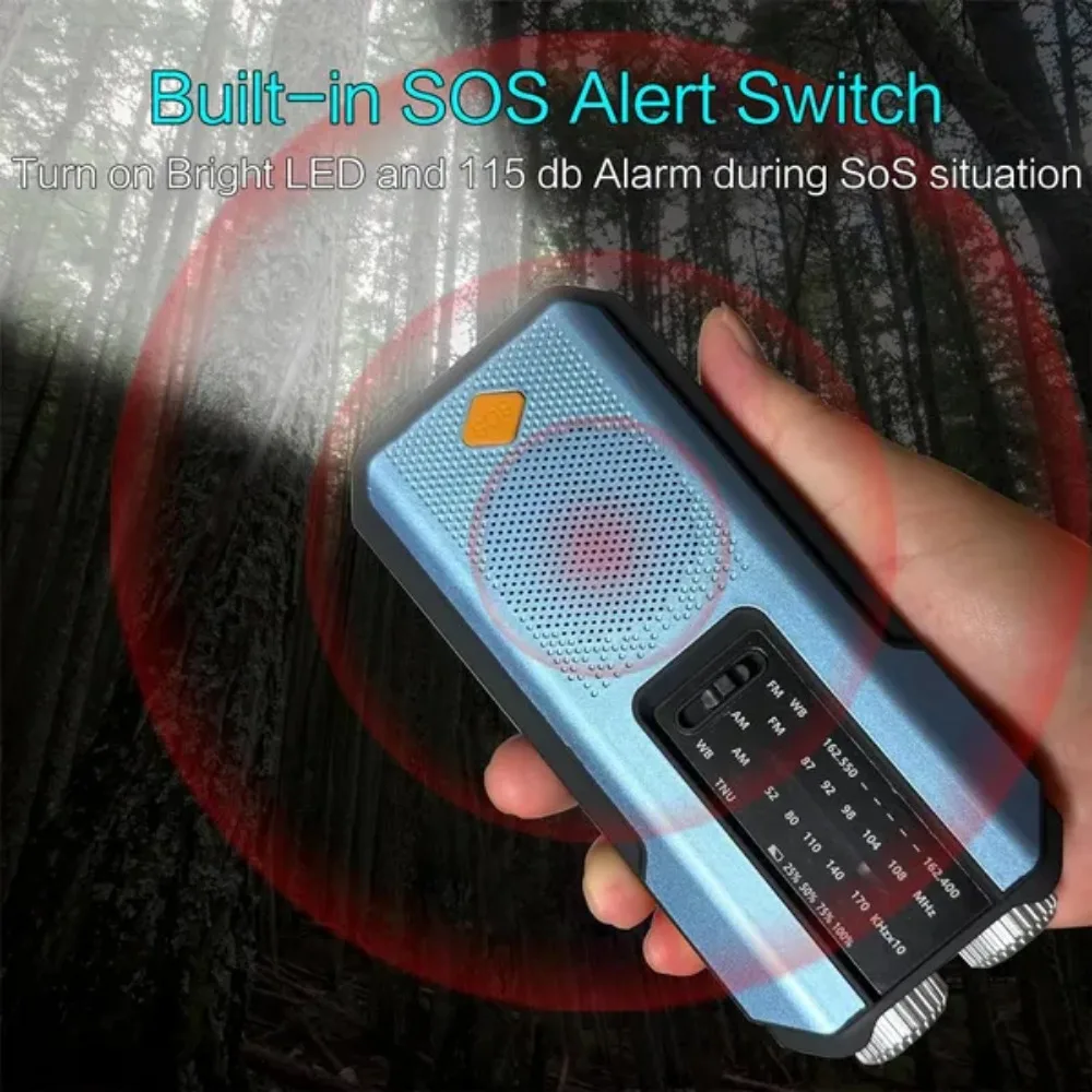 Emergency Solar Hand Crank NOAA Weather Radio - Image 6