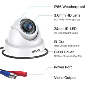 ZOSI 1080P HD-TVI Dome Security Cameras - Thumbnail Image 6
