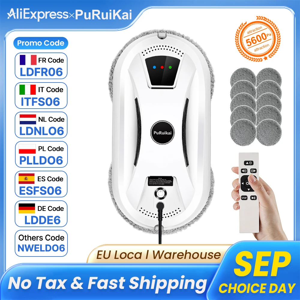 PuRuiKai Ultra Thin Window Cleaning Robot - Image 1
