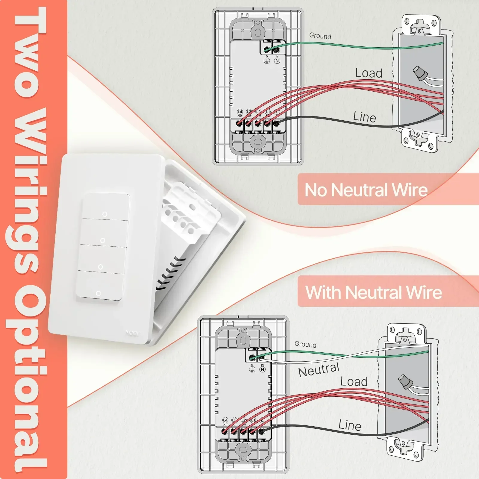 MOES Tuya ZigBee Smart Light Switch US - Image 3