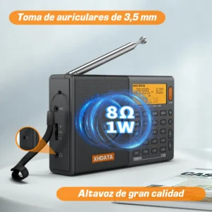XHDATA D808 Portable Multiband Radio Receiver - Thumbnail Image 3