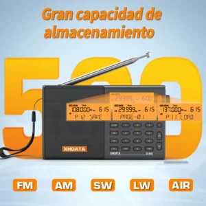 XHDATA D808 Portable Multiband Radio Receiver - Thumbnail Image 4