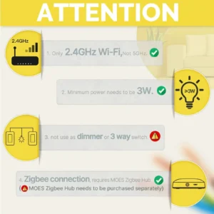 MOES Tuya ZigBee Smart Light Switch US - Thumbnail Image 2