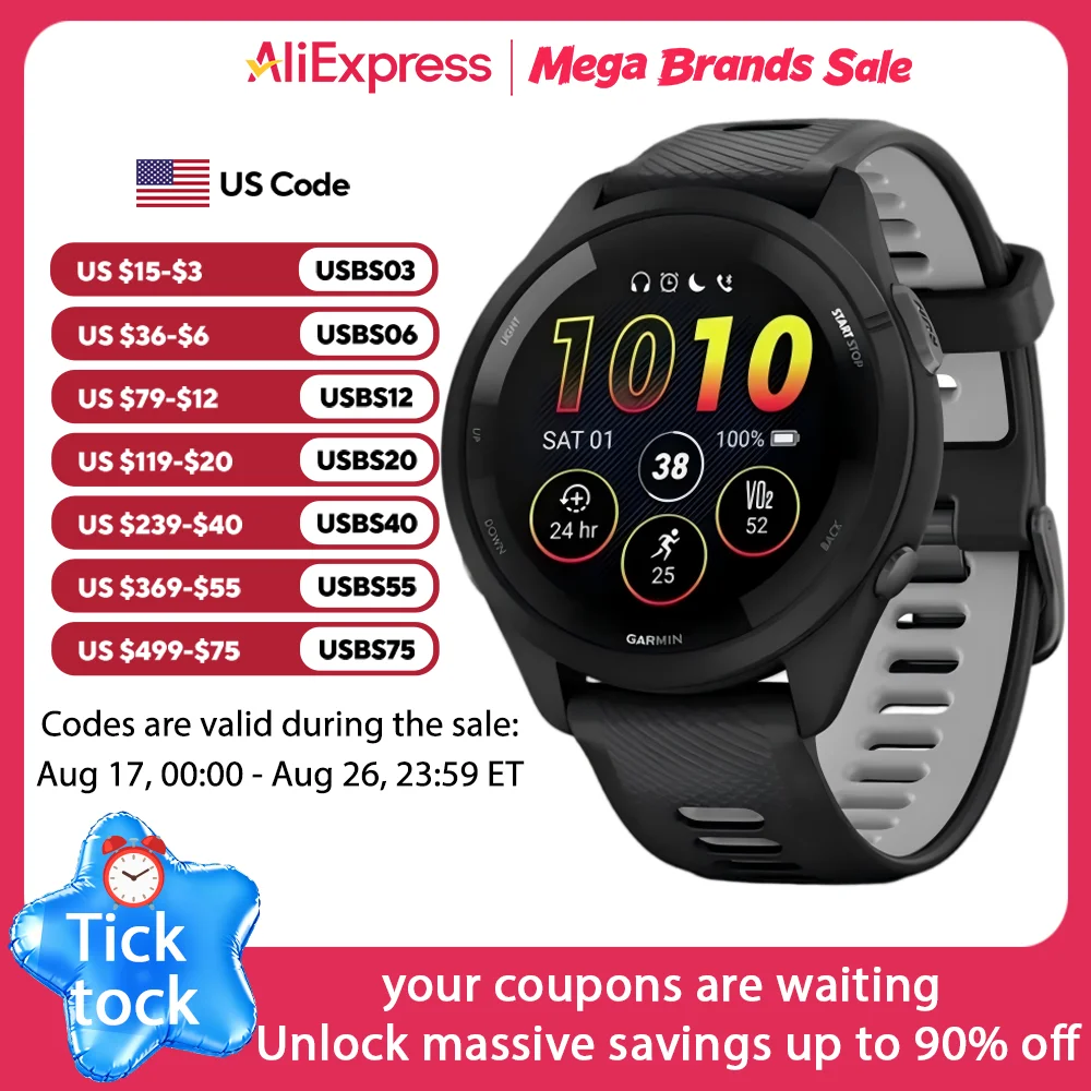 Garmin Forerunner 265 Outdoor GPS Smartwatch - Image 1