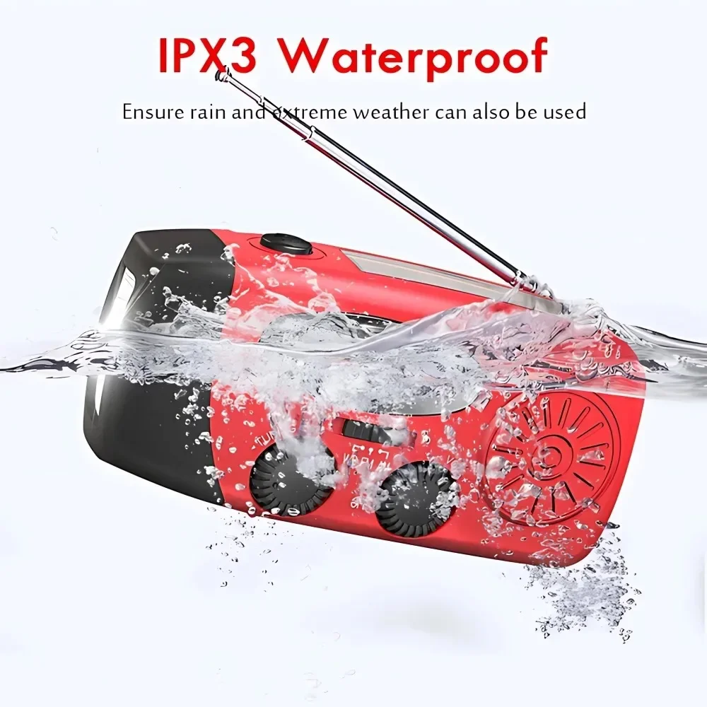 Solar Hand Crank Emergency Weather Radio - Image 4