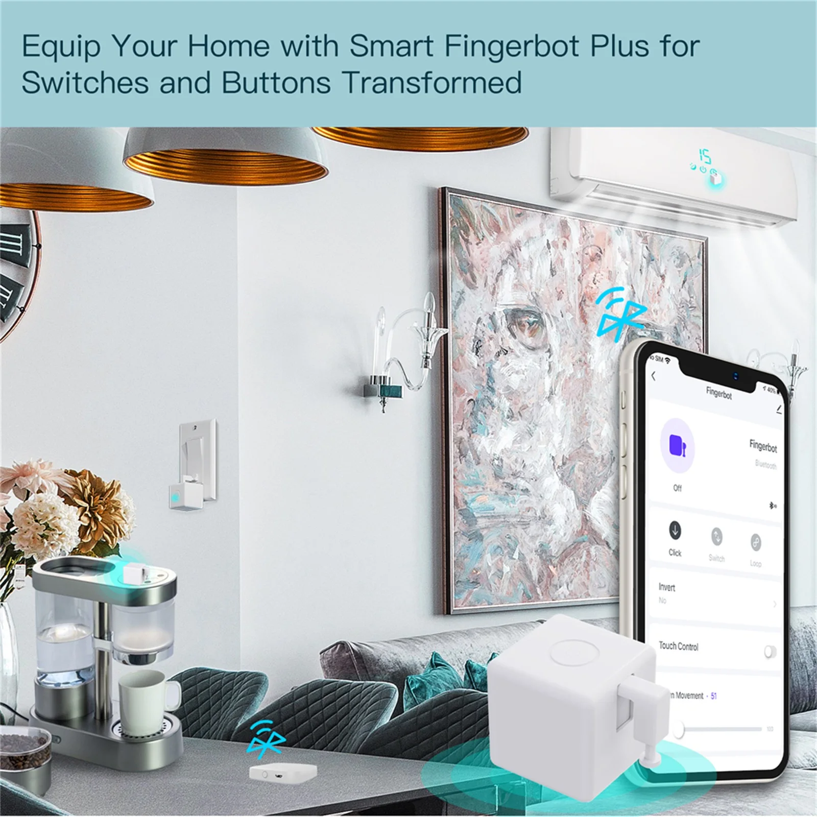 MOES Tuya Smart Bluetooth Fingerbot Switch - Image 3