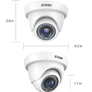 ZOSI 1080P HD-TVI Dome Security Cameras - Thumbnail Image 8