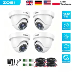 ZOSI 1080P HD-TVI Dome Security Cameras