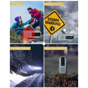 Emergency Solar Hand Crank NOAA Weather Radio - Thumbnail Image 7