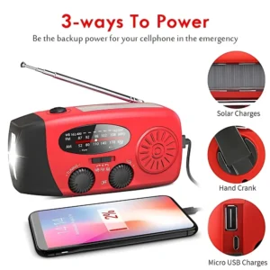Solar Hand Crank Emergency Weather Radio - Thumbnail Image 5