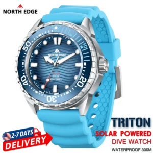 NORTH EDGE 2026 New TRITON Solar Powered Dive Watch