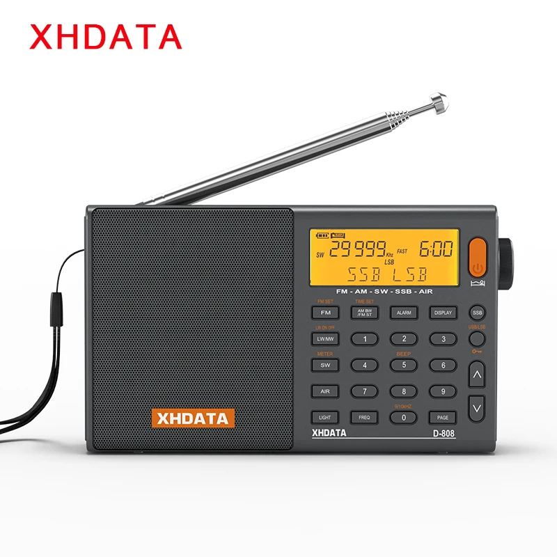 XHDATA D-808 AM/FM/SW/MW SSB AIR RDS Full Band Portable Radio - Image 7