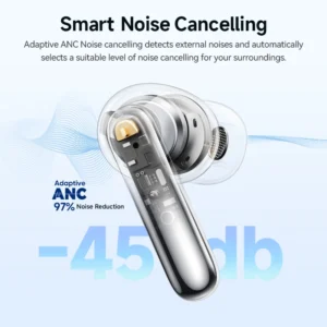 QCY Melobuds N50 ANC Bluetooth 5.4 Wireless Earphones - Thumbnail Image 2