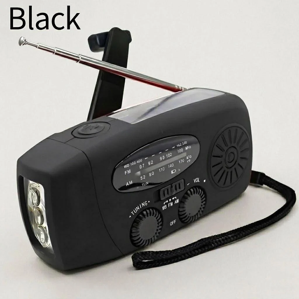 Solar Hand Crank Emergency Weather Radio - Image 10