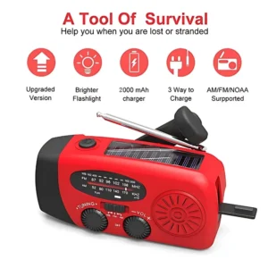Solar Hand Crank Emergency Weather Radio - Thumbnail Image 2