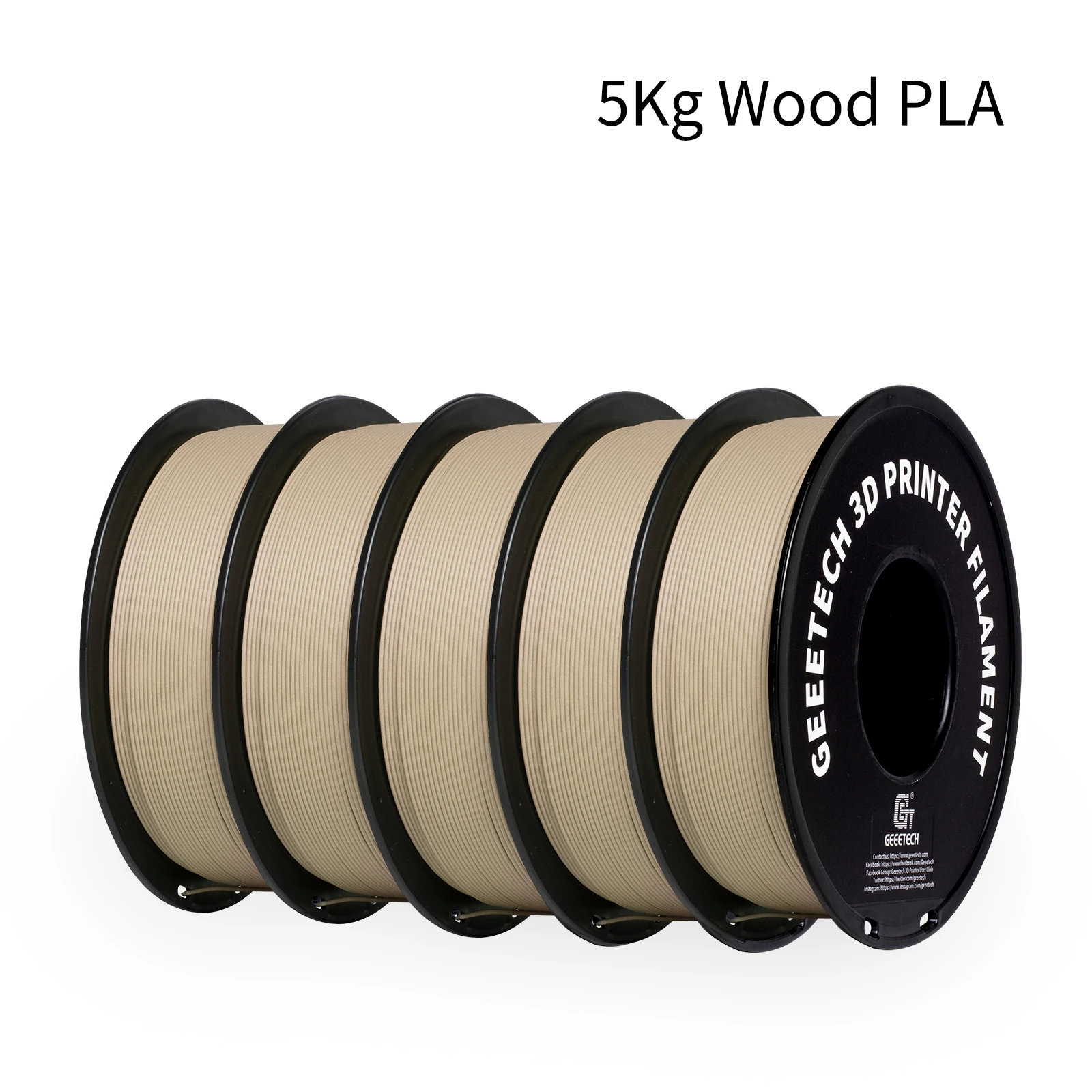 Geeetech Wood PLA 5kg 1.75mm Filament - Image 10