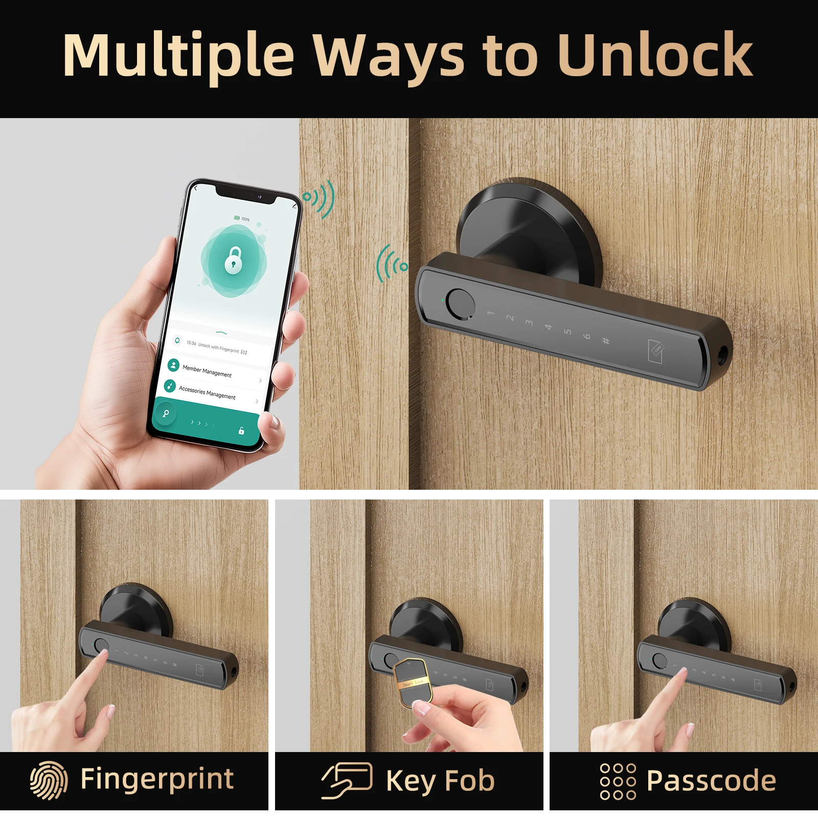 Viladepot Smart Lock Fingerprint Door Lock - Image 3
