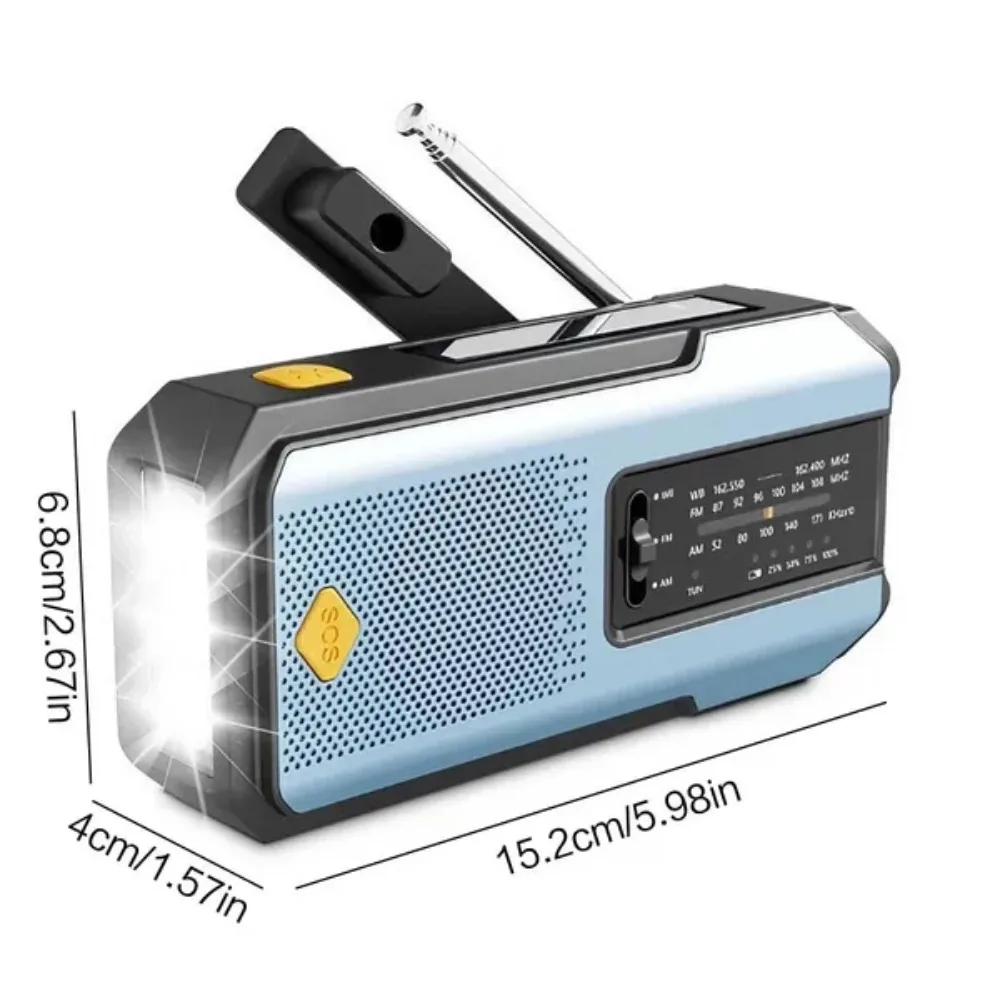 Emergency Solar Hand Crank NOAA Weather Radio - Image 8