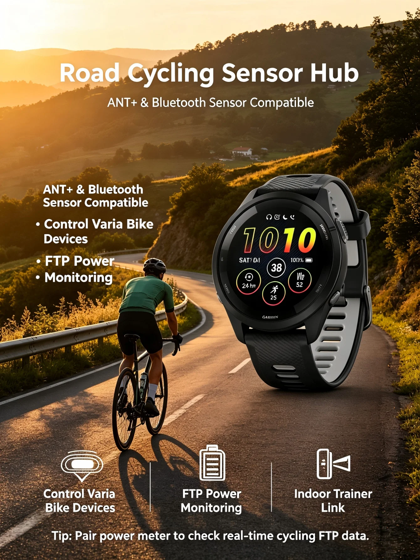 Garmin Forerunner 265 Outdoor GPS Smartwatch - Image 2