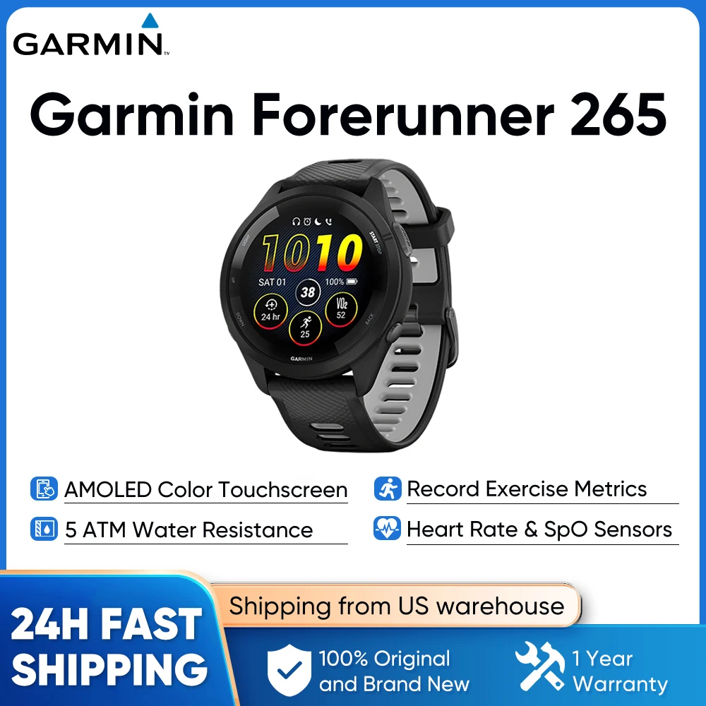 Garmin Forerunner 265 GPS 46mm Smartwatch - Image 2