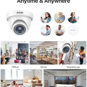 ZOSI 1080P HD-TVI Dome Security Cameras - Thumbnail Image 5